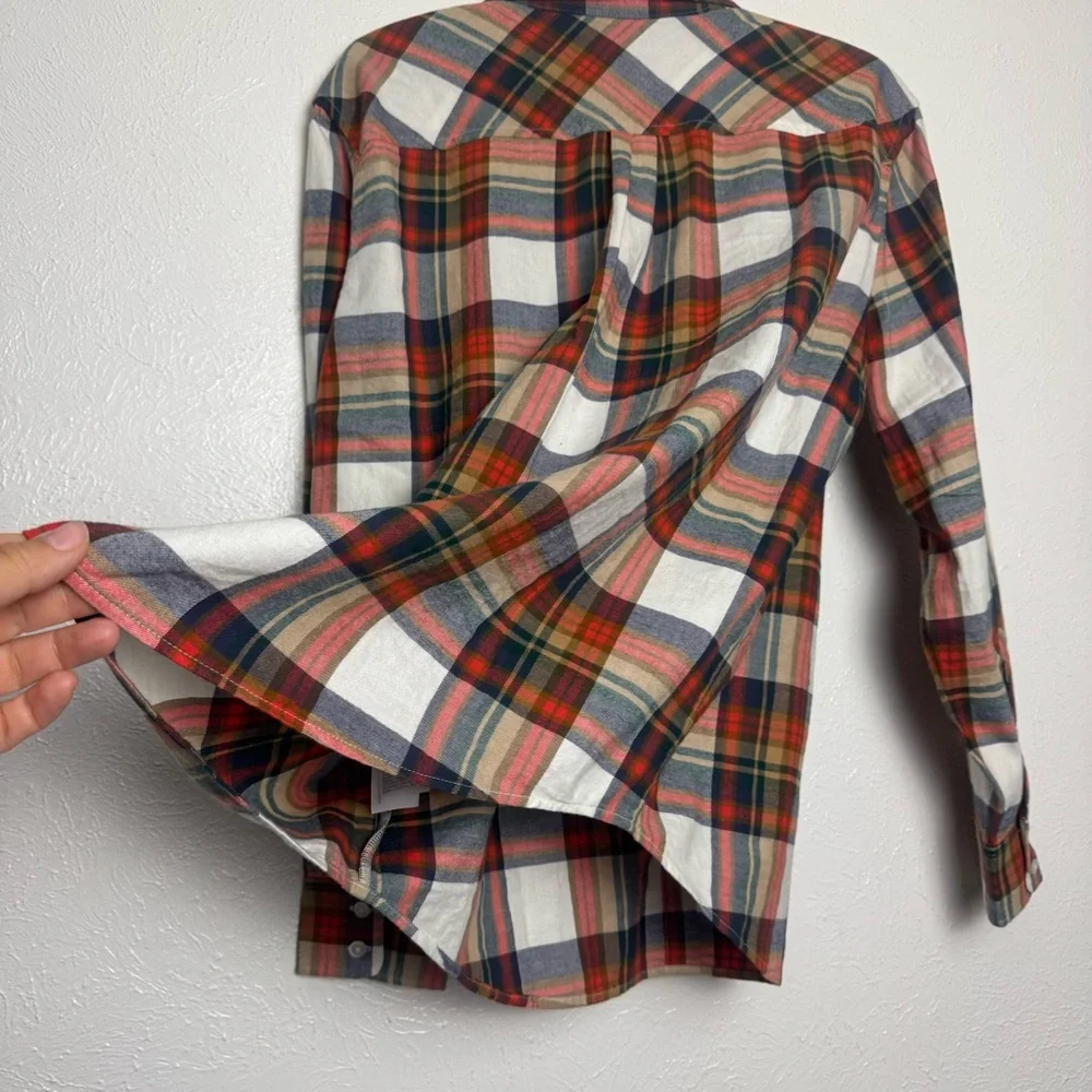 J. Crew Plaid Flannel Button‎ Down Shirt